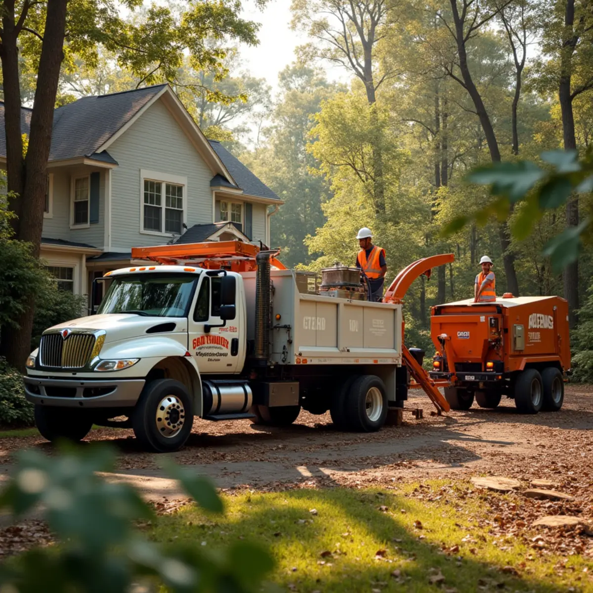 Costeño Tree Services branded truck and crew serving metro Atlanta, GA